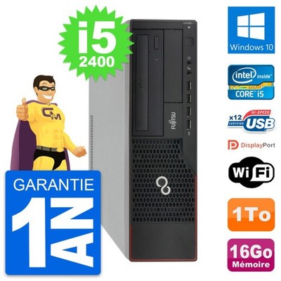 PC Fujitsu Esprimo E910 DT Intel i5-2400 RAM 16GB Festplatte 1TB Windows 10 Wifi