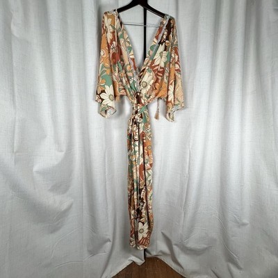NEW! Baltic Born Rhapsody Floral Wide-Leg Jumpsuit Multi Print Retro Plus Sz 1X