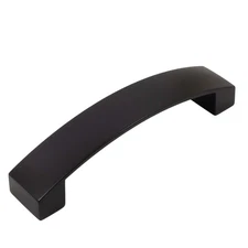Zephyr Cabinet Pull, 96 Millimeters, Matte Black by Stone Harbor Hardware