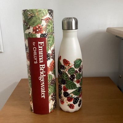 EMMA BRIDGEWATER FOR CHILLY'S BLACKBERRY 500ML ISOLIERTE WASSERFLASCHE VERPACKT NEU