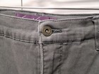 Gloria Vanderbilt Sz 14 Straight Leg 5-Pocket Charcoal Gray Denim Jeans/EUC — photo 4
