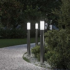 VidaXL Bollard Lights with Sensor 3pcs 80 cm Stainless Steel IP44