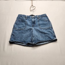    Vintage 2003 Faded Glory High Waisted Denim Shorts Size 12 Y2K Utility