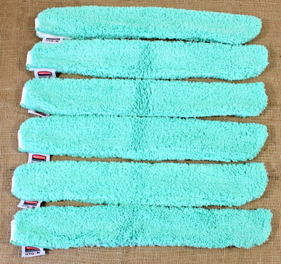 6 Rubbermaid Commercial Hygen Flexible Wand Dusting Microfiber Refill Pads Q851