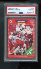 1989 Pro Set #494 Barry Sanders ROOKIE RC PSA 10 Graded Football Card NFL ProSet