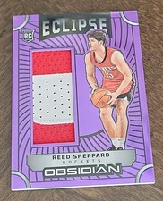 2024-25 Panini Obsidian - Eclipse Materials Reed Sheppard #EM-RED Rookie Patch #