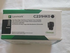 New Genuine Lexmark C231HK0 Black High Yield Toner C/MC 2300 2400 2500 MC2640