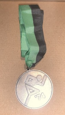 HNT Hamburg Volkslauf 1974 / Medaille, Abzeichen 
