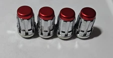 NEW Red Cap McGard Splinedrive Lug Nut Set of 4pcs 12x1.25 65354RC 65554RC