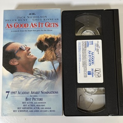 As Good as It Gets (VHS, 1998, Closed Caption) Jack Nicholson Buy 2 Get 1 Free