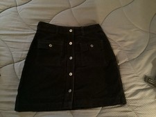Gap Black Mini Corduroy Skirt- Size 4- Really Cute- VGUC FREE SHIPPING