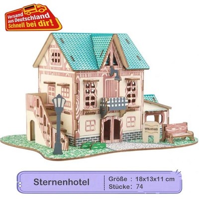 Montessori Holz 3D Puzzle, STEM pädagogisches Spielzeug, Kreativer Baukasten DIY