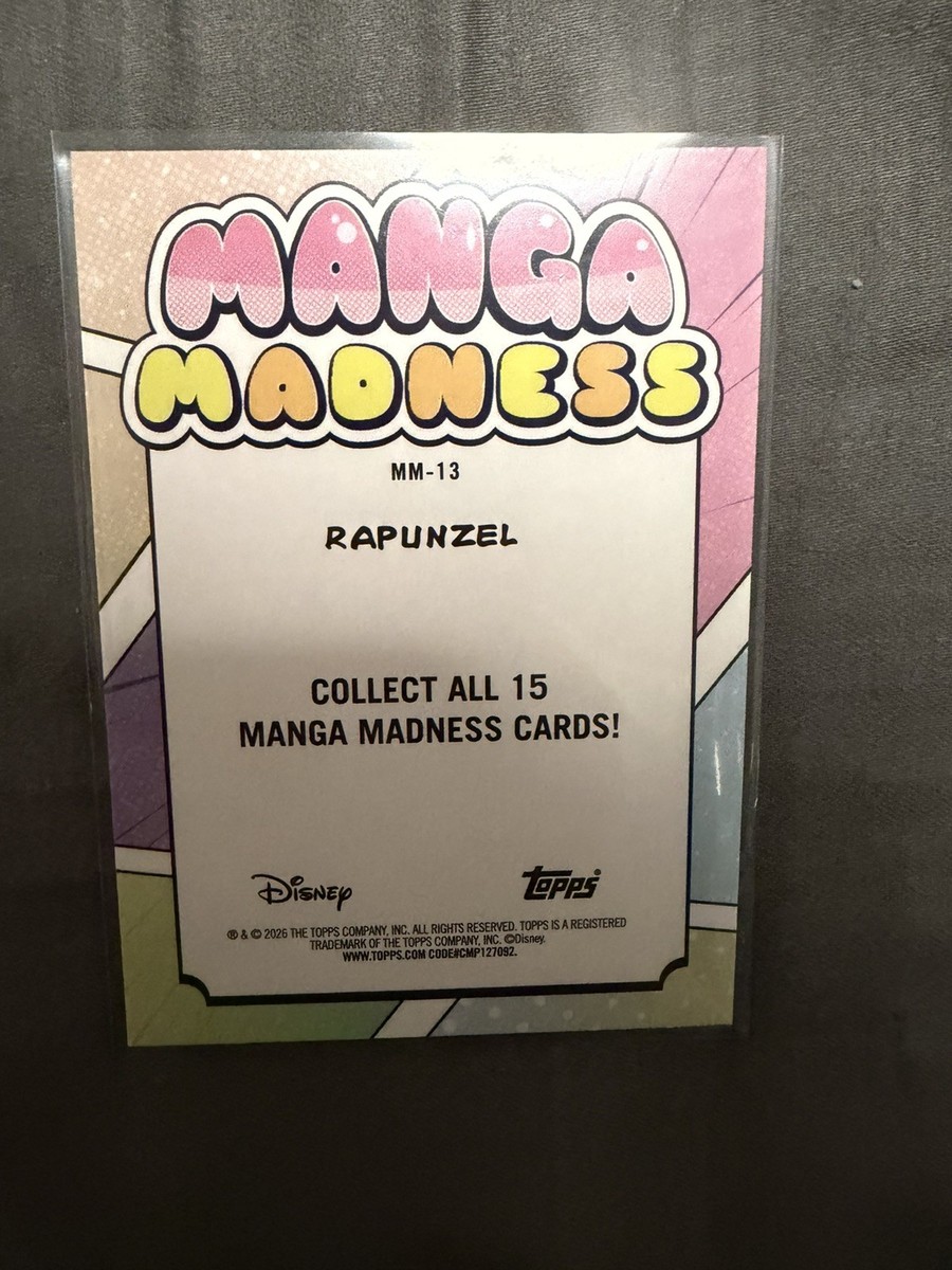 Topps Neon Disney 2026 Rapunzel Manga Madness MM-13 | eBay