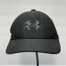 Under Armour Youth Black Cap Adjustable M/S Polyester Logo Baseball Hat