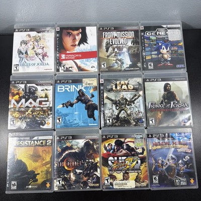 Lot Of 12 PS3 Games MAG SSF4 Eat Lead Lost Planet 2 Resistance 2 PlayStation