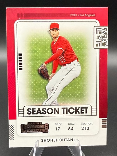 Shohei Ohtani 2021 Panini Contenders Season Ticket Card #100 Angels - 1319