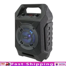 Portable Bluetooth Speaker FM Radio USB SD Card LED Lights Wireless Party Audio