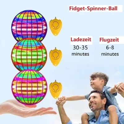 MARKENLOS Pro Hover Ball Fliegender Ball LED Spinner Ball Flying Orb Kinder Spielzeug