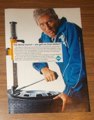 Seltene Werbung ARAL SUPER - Der Winter kommt - Wie geht es Ihren Reifen? 1982
