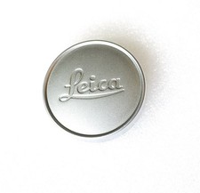 Leica M 42mm Slip-On Front Lens Cap - Silver Metal - PERFECT