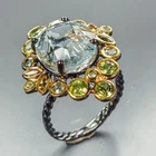 Handmade 7 ct+ Natural Aquamarine Ring 925 Sterling Silver Size 7 /R468569