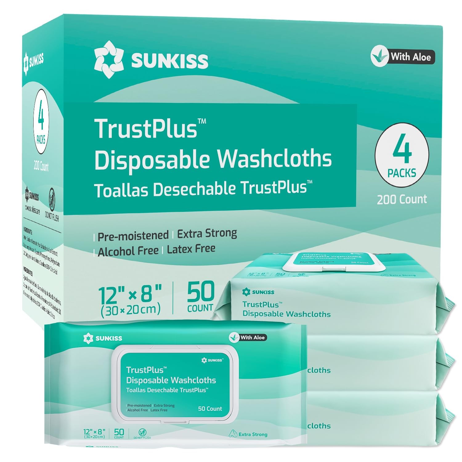 Salviettine XL SUNKISS Trustplus 20x30 per Anziani e Incontinenza Adulti