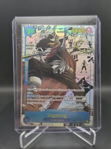 One Piece Card Game Sogeking OP03-122 Manga Super Parallel Usopp English