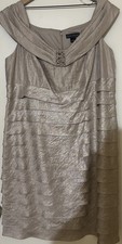 Jessica Howard Champagne Dress Size 20W Cocktail/Wedding/Mother of the Bride