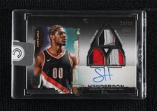 2023-24 Topps Three Rookie 3 26/49 Scoot Henderson (Horizontal) Patch Auto 16wc