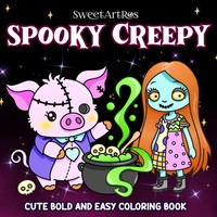 Malbuch FüR Erwachsene & Teens, Kawaii Kreaturen, Pastel Goth, Entspannung