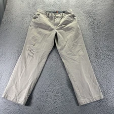 Dockers Smart 360 Flex Pant Men's 34x30 Beige Cotton Chino Classic Fit Preppy