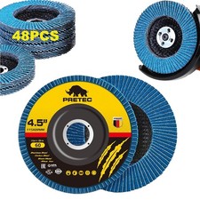 40+8Pcs Flap Discs 4-1/2"60 Grit Zirconia T27 Angle Grinder Sanding Disc 4.5inch