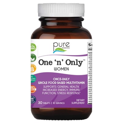 PURE ESSENCE LABS One N Only Multivitamin for Women, Natural One a Day Herbal