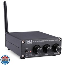 Pyle 240W Mini Bluetooth Home Stereo Amplifier - 2 Channel Compac