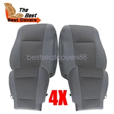 New Driver&Passenger Bottom & Back Cloth Seat Cover For 2015-2020 Ford F150 XLT
