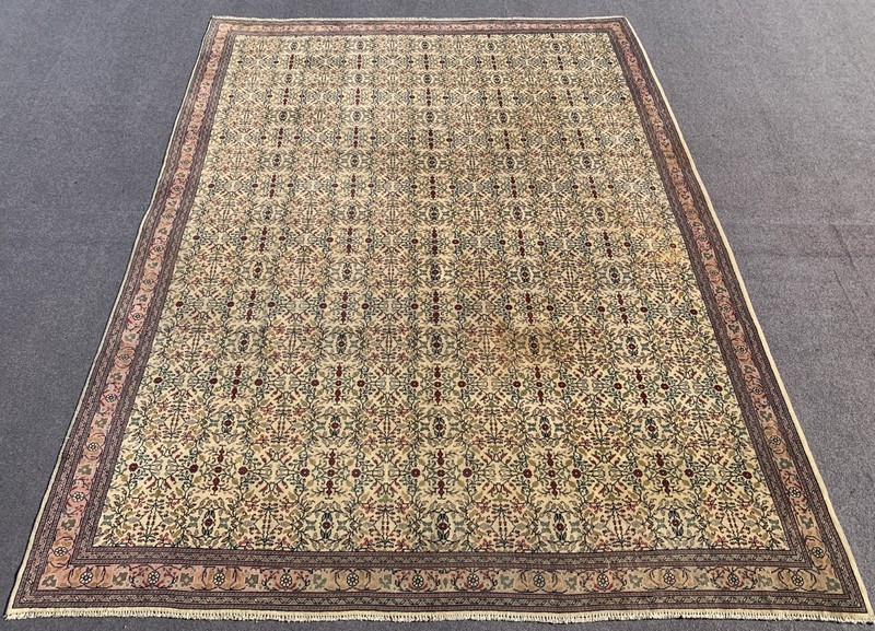 Amazing Hand Knotted Vintage Kaisery Qaisery Wool Area Rug 11 x 8 Ft