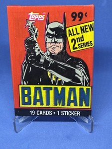 1989 Topps Batman 2nd Series Card Pack Sealed- 19 Cards & 1 Sticker