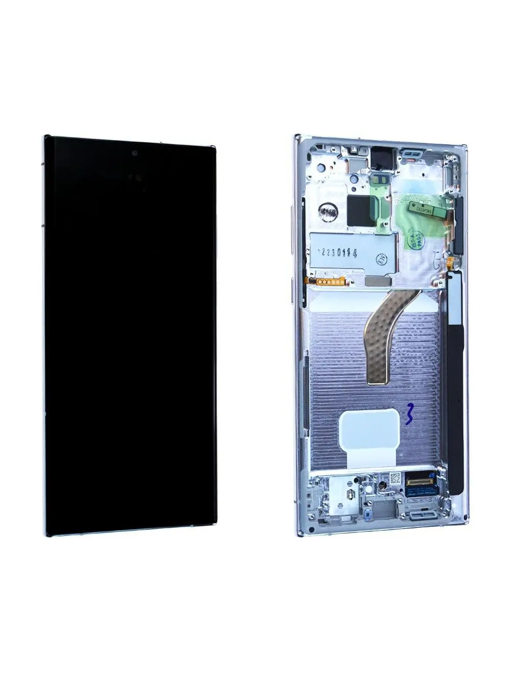 Écran Samsung S22 Ultra 5G Cassé ? Remplacez-le par ce Bloc Afficheur Blanc avec Châssis