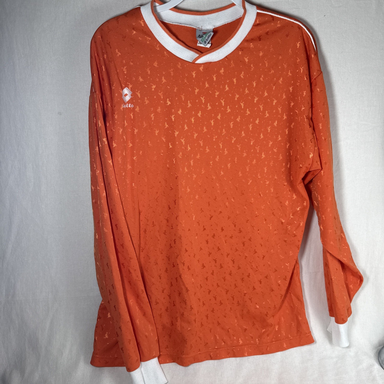 Vintage Lotto Calcio Italy MADE IN USA Goalkeeper Soccer Jersey MENS XL 1Y