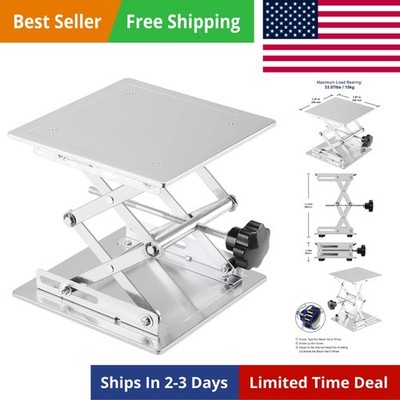 8 x 8 inch Lab Scissors Jack, 200 x 200 mm Stainless Steel Laboratory Support...