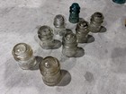 Hemingray and Armstrong Clear Glass Insulators 1940s-1950s, Set of 8 No. 9 — photo 2