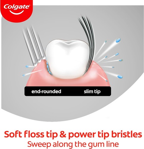 Colgate 360 Deep Clean Proclinical Refill Toothbrush Heads Soft Bristle Pack 4 - Picture 3 of 4
