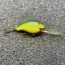 Rebel Deep Wee R D93 Vintage Crankbait Lure D93R PEA Green