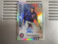2018 BOWMAN DRAFT NICO HOERNER CLASS OF 2018 PROSPECT REFRACTOR AUTO 240/250 HOT