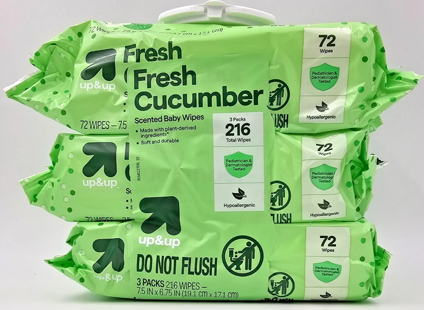 Up & Up Fresh Cucumber Baby Wipe 216 Wipes (3 Packs of 72 Wipes) New
Opens in a new window or tab
