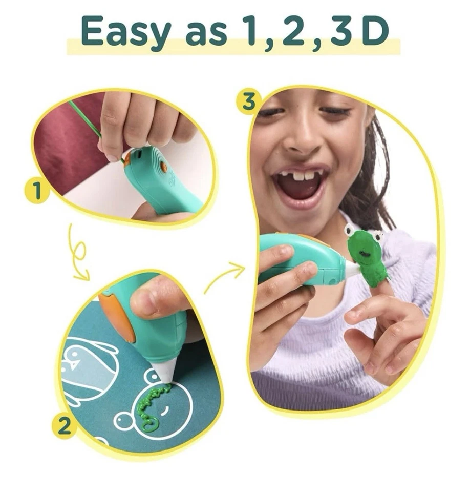 NUEVO 3Doodler Start + Essentials - Juego de bolígrafos 3D para niños STEM juguete educativo regalo Foto 4 de 4