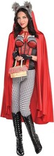 Red Riding Hood Cape Suit Yourself Fancy Dress Halloween Adult Costume Accessory