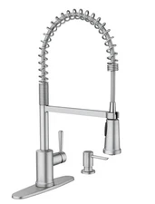 Moen 87194SRS Indi Single-Handle Pre-Rinse Spring Pulldown Sprayer Kitchen