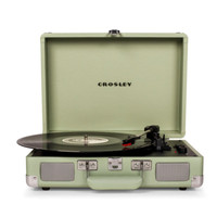 Crosley Cruiser Deluxe Turntable Mint Bluetooth Stereo Vinyl Record Player