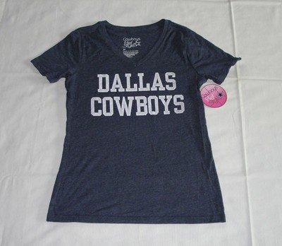 Dallas Cowboys Her Style Women's Short Sleeve V-Neck Tee &hellip;